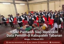Tabanan memiliki 1.542 Petugas Pemutakhiran Data Pemilih