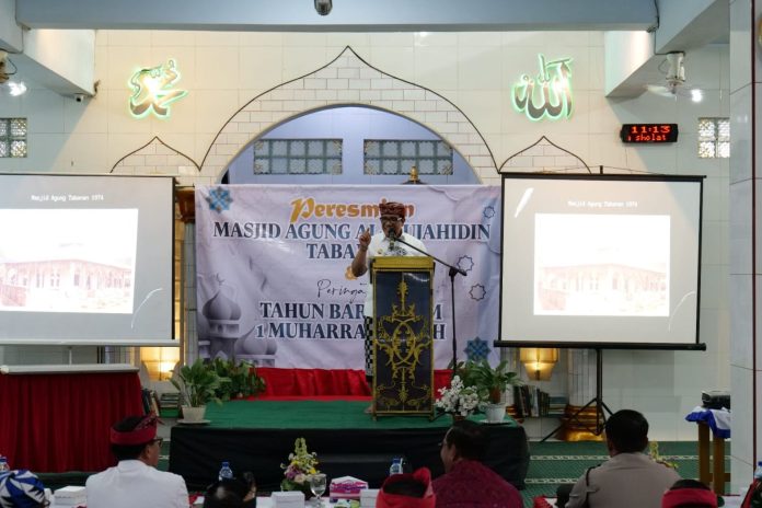 Bupati Tabanan Resmikan Masjid Agung Al-Muhajidin Tabanan (2)