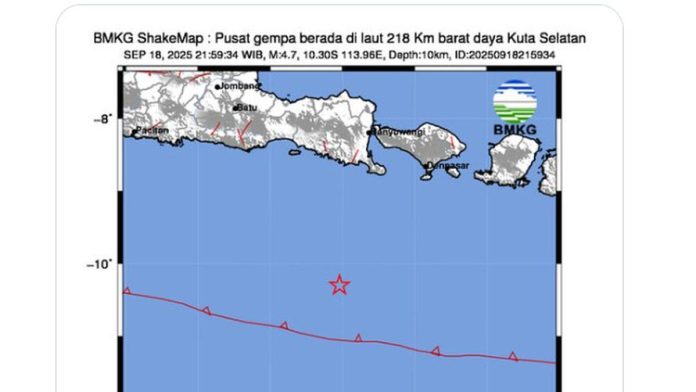 088120800_1758215546-Screenshot_2025-09-18_235926.jpg Gempa Magnitudo 4,7 Guncang Kuta Selatan, Getaran Sampai Denpasar